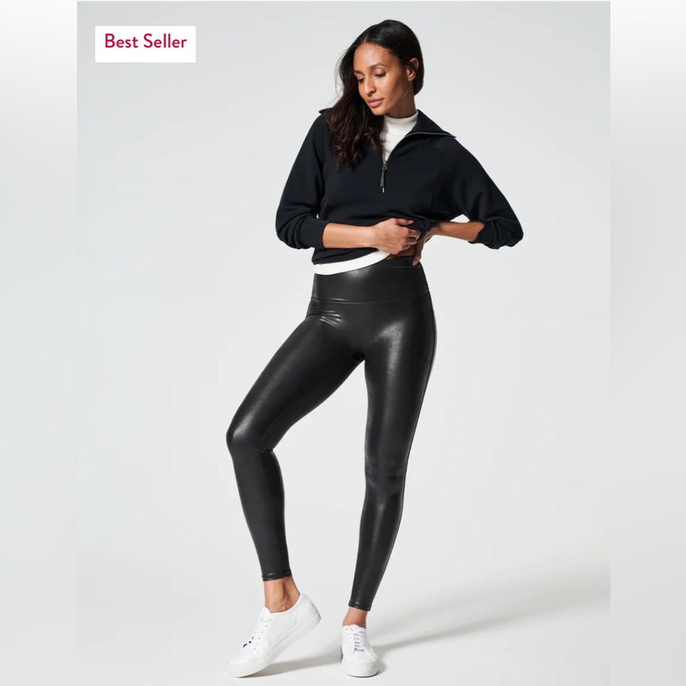 Spans faux leather leggings size XL